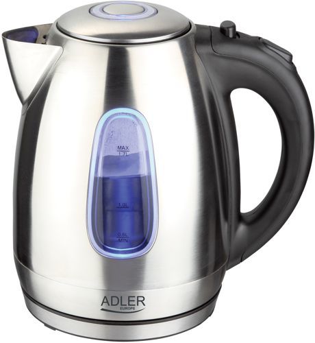 Adler AD1223 Waterkoker - 1.7L - 2000W - Zwart/RVS