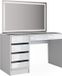 Vicco Sherry Kaptafel met licht – 120 cm met LED-verlichting Wit