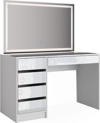 Vicco Sherry Kaptafel met licht – 120 cm met LED-verlichting Wit