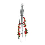 Relaxdays rankhulp piramide, 190 cm, groen