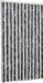 vidaXL Rideau anti-mouches 100x220 cm chenille gris et noir