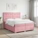 Maison Exclusive - Lit boxspring avec matelas et tête de lit Rosa 200 x 200 cm, velours