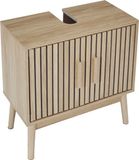 The Home Deco Factory Badkamerkast - 2-deurs onderkast - Bruin