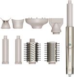 VEVOR 8-in-1 Haarborstel – Krultang, Haarstyler, Luchtstyler, Föhn – 1400W – Roségoud – Keramische coating