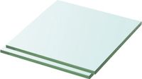 vidaXL Schappen 2 st 30x25 cm glas transparant