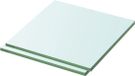 vidaXL Schappen 2 st 30x25 cm glas transparant