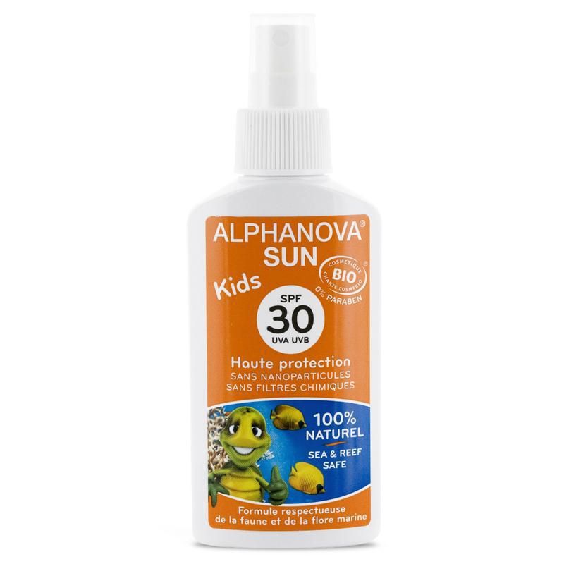 Alphanova Sun Natuurlijke zonnebrandspray voor kinderen factor 30