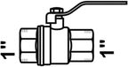 KIRCHHOFF MS Double reducing nipple - Chrome - 1"BU x 3/4"BU
