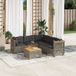 Maison Exclusive - Salon de jardin 6 pièces avec coussins, gris, rotin synthétique