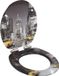 vidaXL Toiletbril met soft-close deksel New York MDF