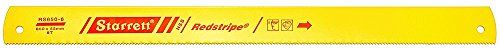 Starrett RS650–6 mobiele telefoon zak Redstripe massief High Speed Steel Power beugelzaag Blade, 0,3 cm dik, 6 TPI, 66 cm lang x 2-3/40,6 cm breedte