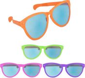 Merkloos Relaxdays Feestbril - Set van 12 - Grote Brilllen - Carnaval - Festivalbril - Party Bril