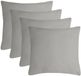 Stof Textile sierkussen Nelson - Lichtgrijs - 40 x 40 cm - 4 stuks