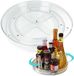 Unyqoos® Draaibare keukenorganizer – transparante kruiden- en specerijenopslag, 360° draaibaar, Ø 23,5 cm, kunststof met roestvrijstalen kogellagers