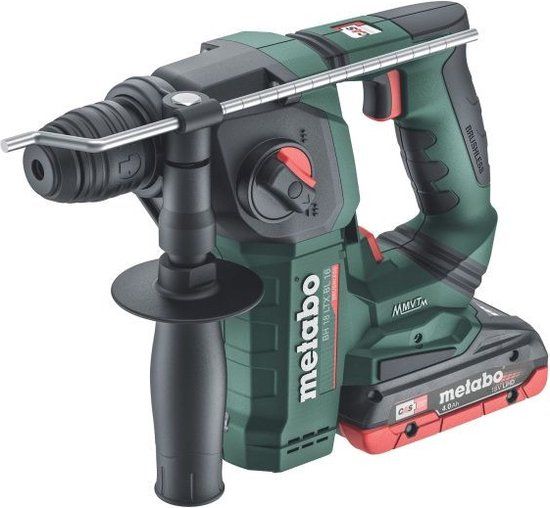 Metabo PowerMaxx BH 12 BL 16 - 12V Accu SDS-plus Boorhamer Set (2x 4.0Ah) - Koolborstelloos