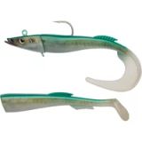 Berkley PowerBait Power zandspiering; realistisch zacht plastic kunstaas voor zoutwatervissen, geurende swimbait voor zeebaars, kabeljauw, koolvis, heilbot & koolvis, 15cm, echt zandspiering