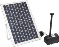 Pompe solaire Pompe solaire pour fontaines - 17V 10W pompe à eau - IP68 étanche - Utilisable pour les étangs de jardin et les fontaines - Noir