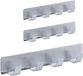Relaxdays handdoekhaakjes zelfklevend - set van 3 - rvs - 16 cm - badkamer - keuken - zilver