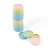 Vaessen Creative Bindschijven Regenboog Pastelkleuren 24 mm - 24 st.