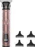 Cecotec Bamba PrecisionCare Warrior Professionele tondeuse en profiler. Scherp lemmet met hoge prestaties, 4 kammen geleidingsdraad 1-4 mm, looptijd 120 minuten, display, ergonomisch ontwerp