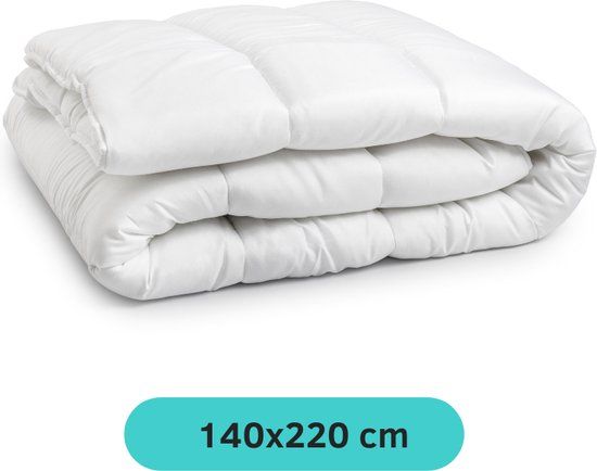 Sleeptime Enkel Dekbed - 140x220 cm - Wit - Eenpersoons - Microvezel - Anti-allergie