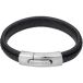 Philipp Blanc Henry Bracelet en cuir véritable et acier inoxydable