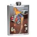 Premier Housewares Skull Design Hip Flask, Stainless Steel, 170 ml