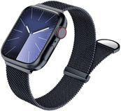 Selected by GSMpunt.nl SBG Milanees Bandje Geschikt voor Apple Watch 1/2/3/4/5/6/7/8/9/10/11/SE/Ultra - 49/46/45/44/42MM - Roestvrij Stalen Horlogebandje Magnetisch - Blauw