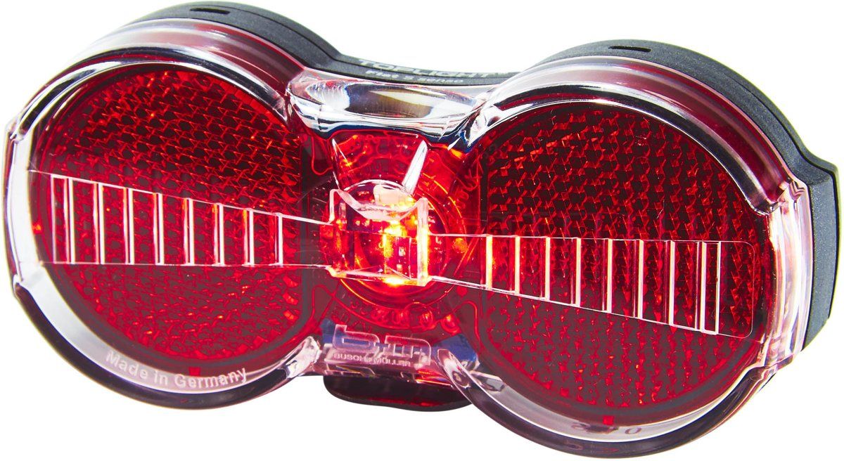 Busch & Müller Toplight Flat S senso - Fietsachterlicht - LED - Transparant/Wit
