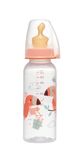nip Standaardfles PP met drinkspeen Anatomisch latex, vanaf 6 maanden, roze, maat M, 250 ml, meisje