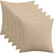 vidaXL Kussensloop - 6 stuks - HEERLEN - Taupe - 50 x 50 cm - corduroy