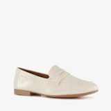 Tamaris Dames Loafers met Lak Ivoor - Beige - Maat 39