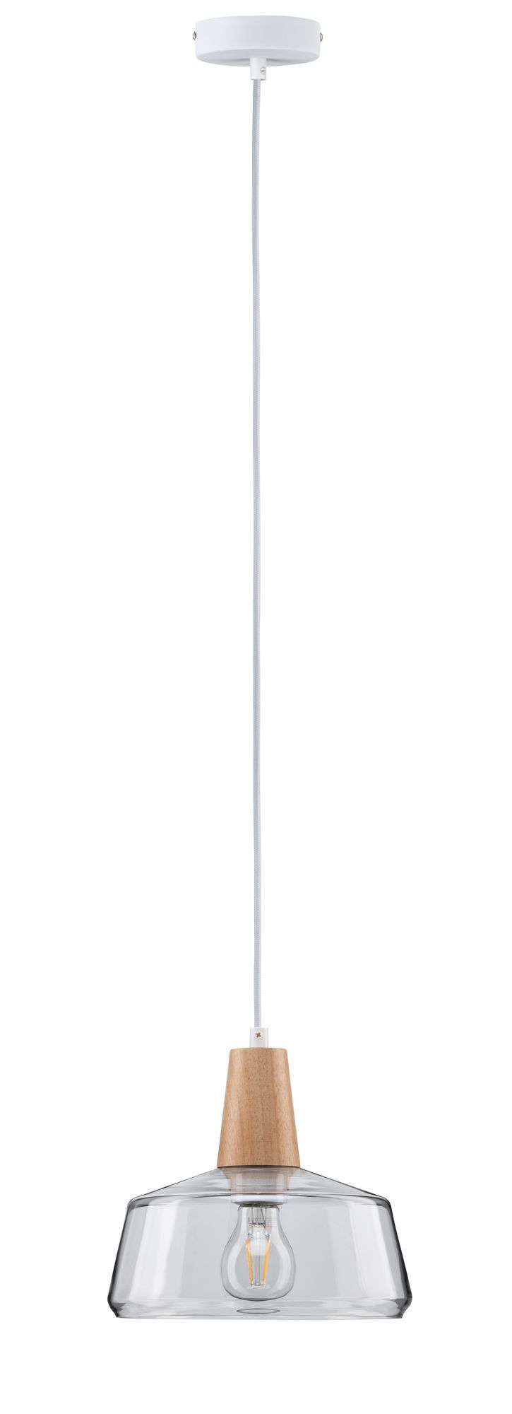Paulmann 797.44 Plafondlamp - E27 - 20W - Hout/Transparant