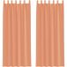 Rideaux en voile avec boucles 2 pcs terre cuite 140x260 cm