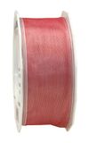 C.E. Pattberg Präsent 40 mm 25 m Bedraad Organza Lint 4-seizoenen Lichtroze