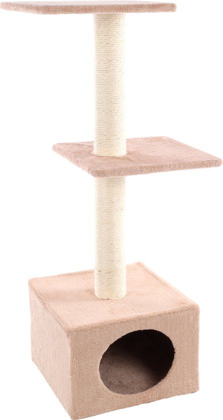Flamingo Krabpaal Charbonel Beige & Crème - 47 × 35 × 103 cm