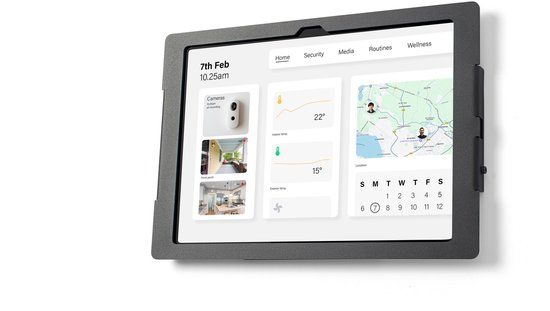 Tabdoq Lite iPad Wandhouder | Veilige en Robuuste Tablet Houder | Ideaal voor Thuis & Zakelijk Gebruik | Tablet Wandhouder voor 10e Generatie (2022) & 11e Generatie A16 (2025) iPad | Zwart