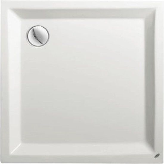 Plieger Kwadrant Douchebak - 80x80x5cm - Acryl - Wit