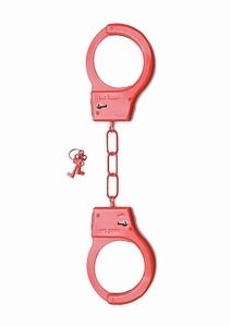 Shots Toys Metal Handcuffs - Red