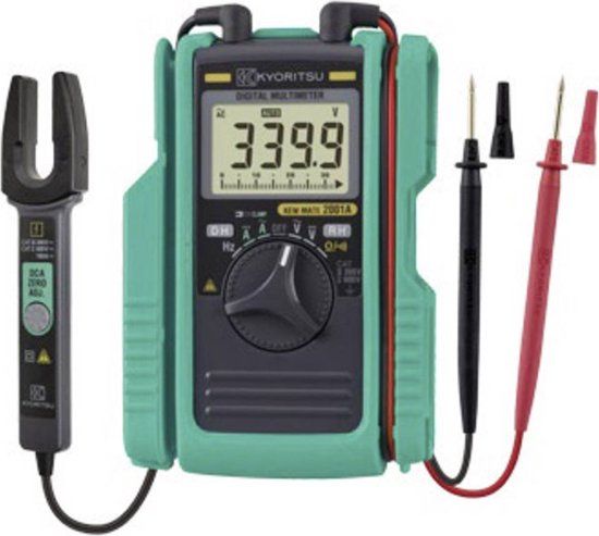 Kyoritsu KEW Mate 2001 A Multimeter, Stroomtang Digitaal CAT II 600 V, CAT III 300 V Weergave (counts): 3400