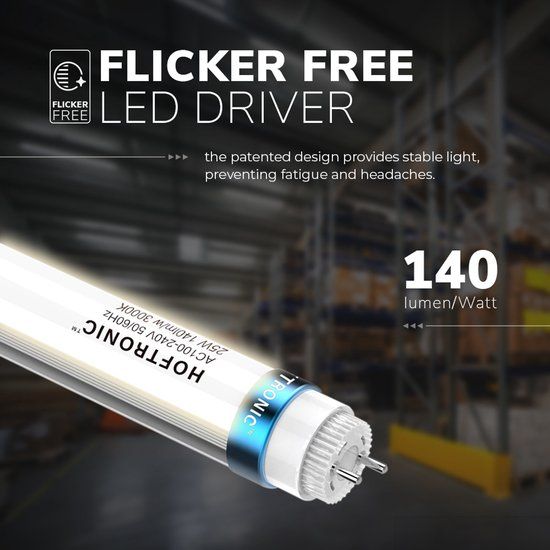 Lightexpert LED TL buis - 120 cm - T8 - 18 Watt - 2520 Lumen - 3000K - Flikkervrij