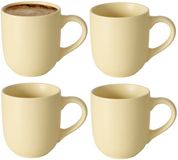 Boltze Koffiemokken Paris - Keramiek - pastel geel - 300 ml
