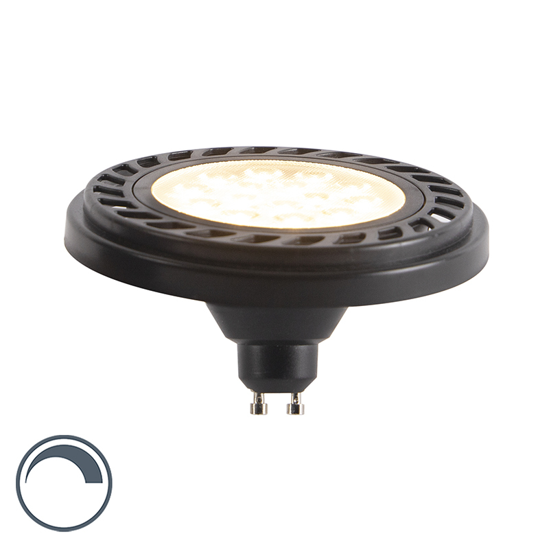 LUEDD GU10 dimbare LED AR111 zwart 9W 900 lm 2700K