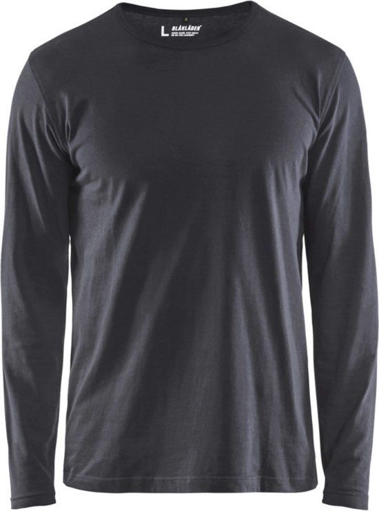 Blåkläder Blaklader T-shirt lange mouw 3500-1042 - Medium Grijs - XXL
