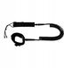 ACTIVA Polska Master SUP Leash 7mm - Cordon spirale pour la sécurité - Noir - 300 cm