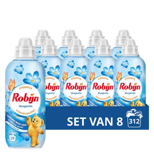 Robijn Classics Wasverzachter Morgenfris - 8 x 39 wasbeurten - Voordeelverpakking