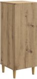 vidaXL Dressoir Artisanaal eiken 33 x 34,5 x 90 cm Bewerkt hout