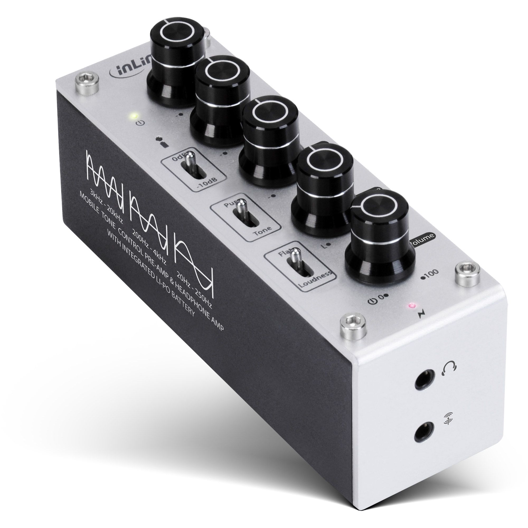 Inline 99204I - Hoofdtelefoonversterker - Aluminium, Metallic