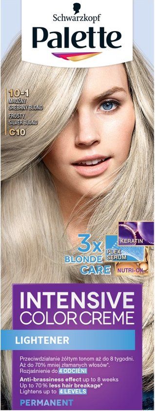 Palette - Intensive Color Creme Hair Colorant C10 Frosty Silver Blond