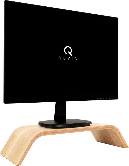 QUVIO Monitorstandaard - Bamboe